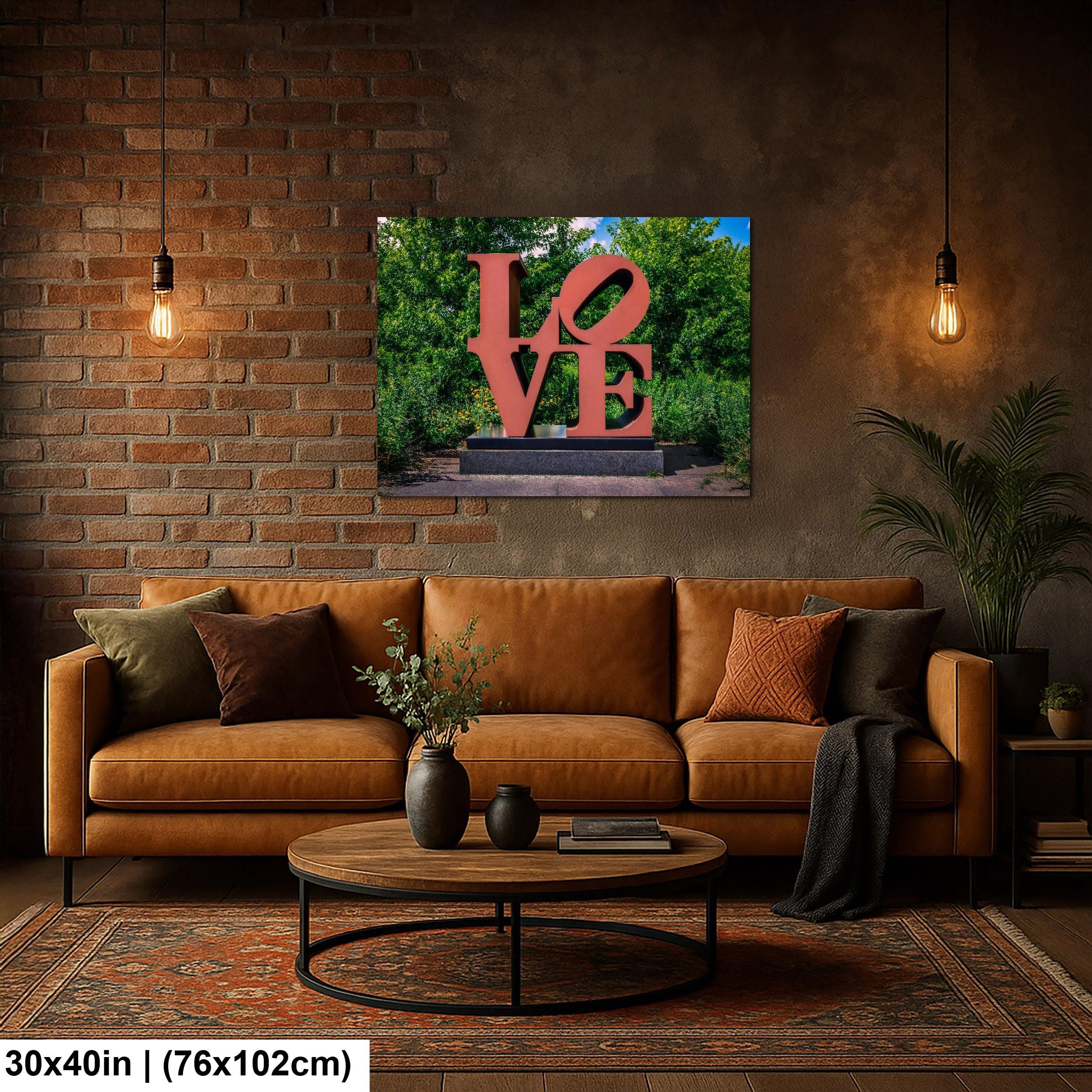 LOVE Sculpture: Minneapolis Sculpture Garden Minnesota Photography Wall Art