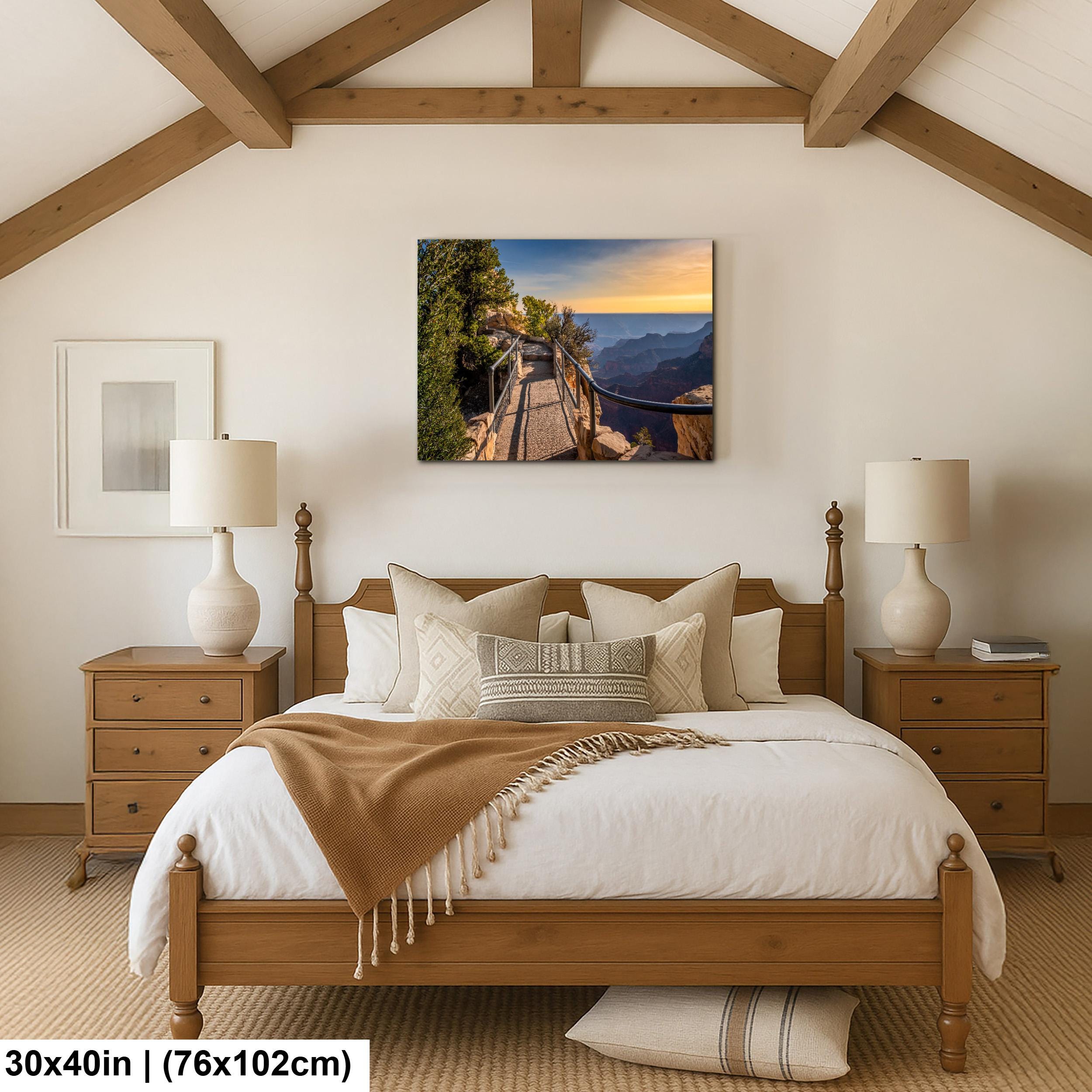 Grand Canyon North Rim Trail Overlook Sunset Arizona Photography Wall Art