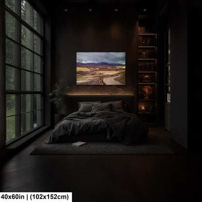 Storm Clouds over Death Valley National Park California Photography Print, Desert Landscape Wall Art