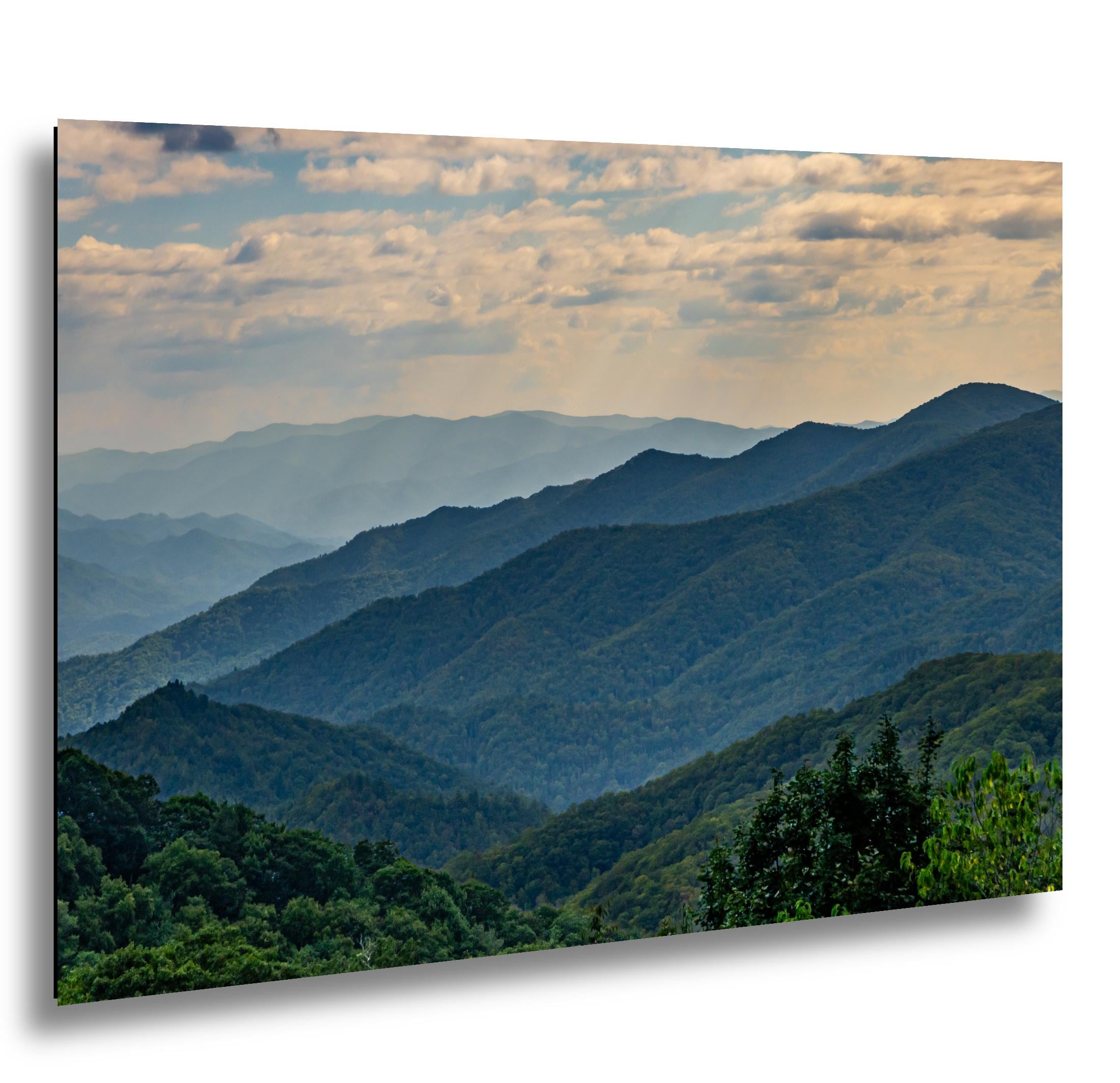 Mountain Waves: Scenic View Great Smoky Mountains Tennessee Photo Wall Art