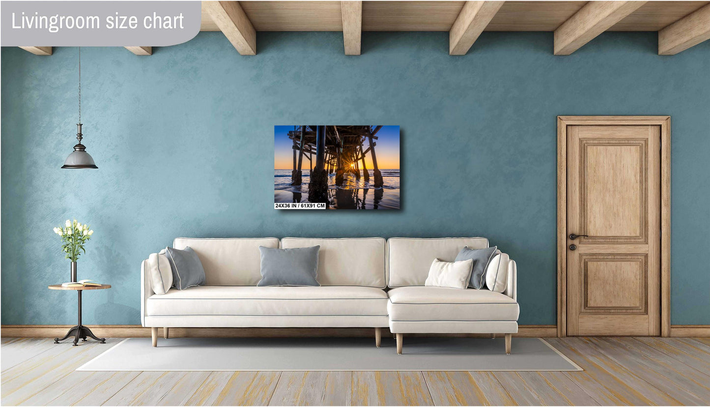 San Clemente Pier Sunset Print: California Seascape Wall Art