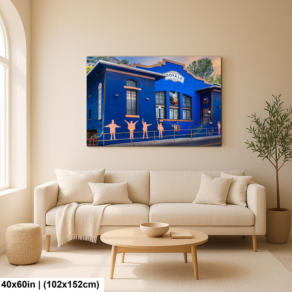 Bisbee Royale Theater Beatles Silhouette Mural Arizona Landmark Photography Wall Art