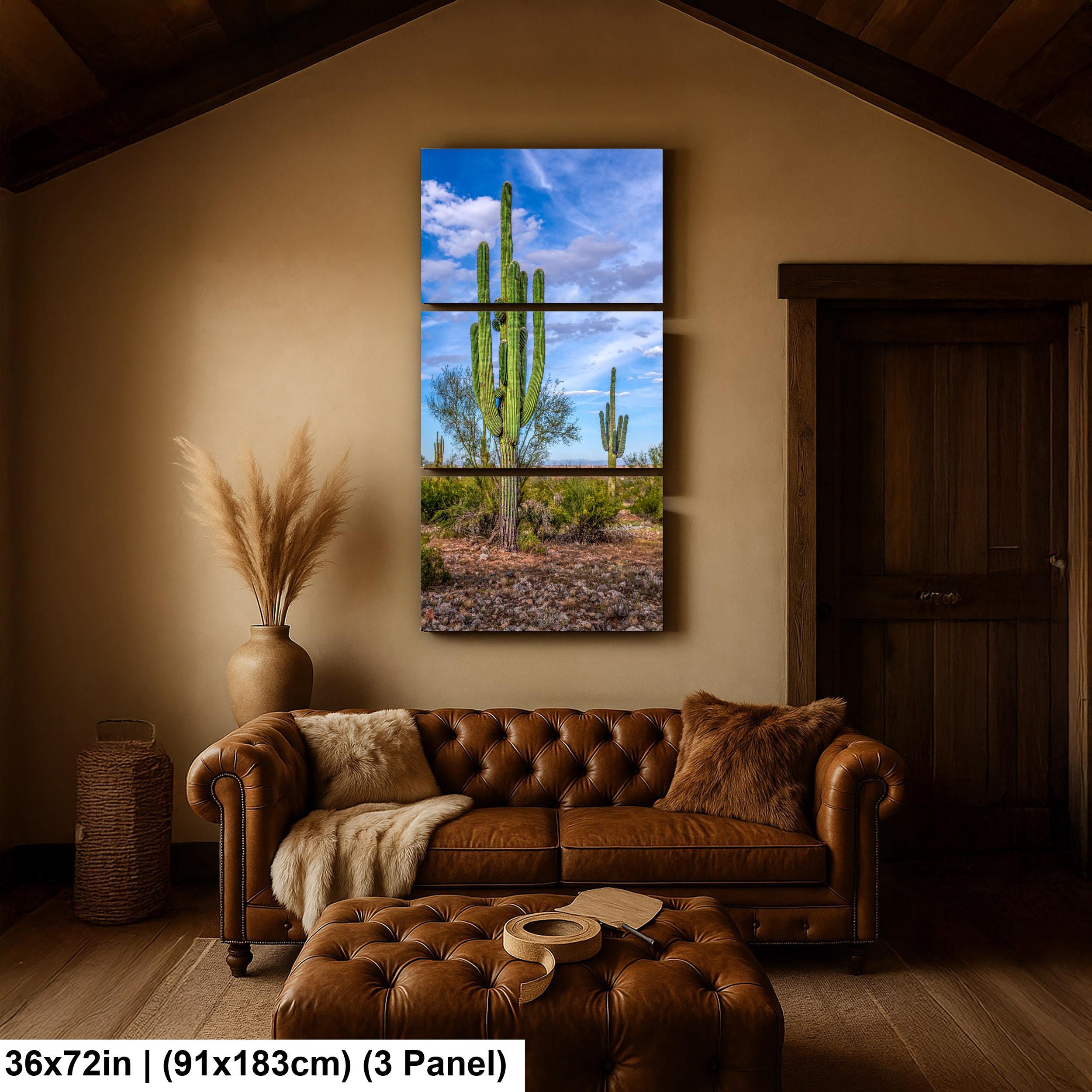Tall Saguaros in the Sonoran Desert, Casa Grande Arizona, Photography Wall Art