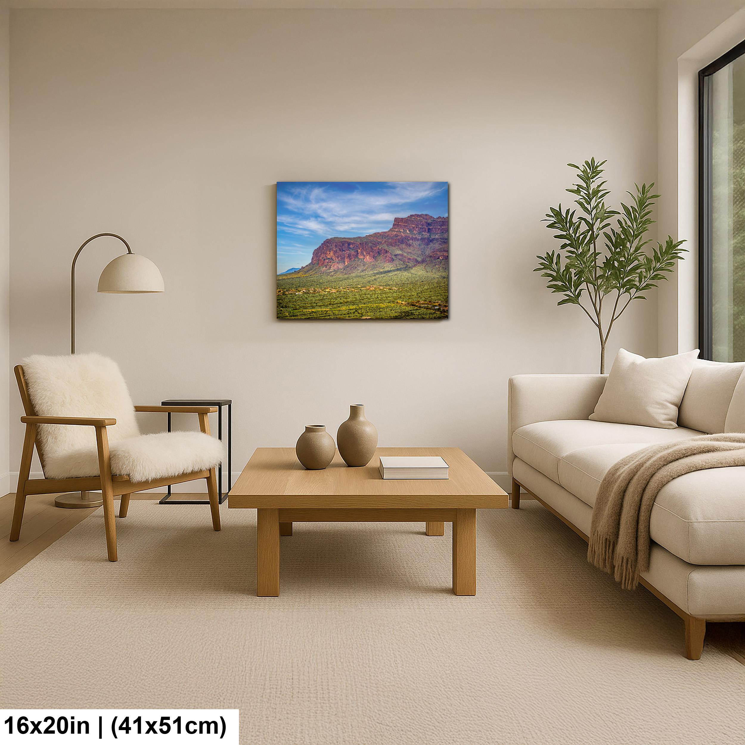 Superstition Mountains Landscape, Apache Junction Arizona, Photography Print Wall Art