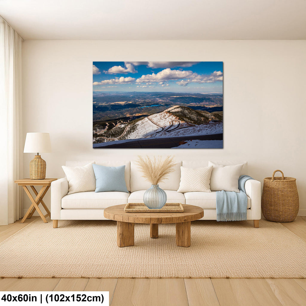 Summit Switchbacks: Pikes Peak Highway Colorado Springs CO Photo Wall Art