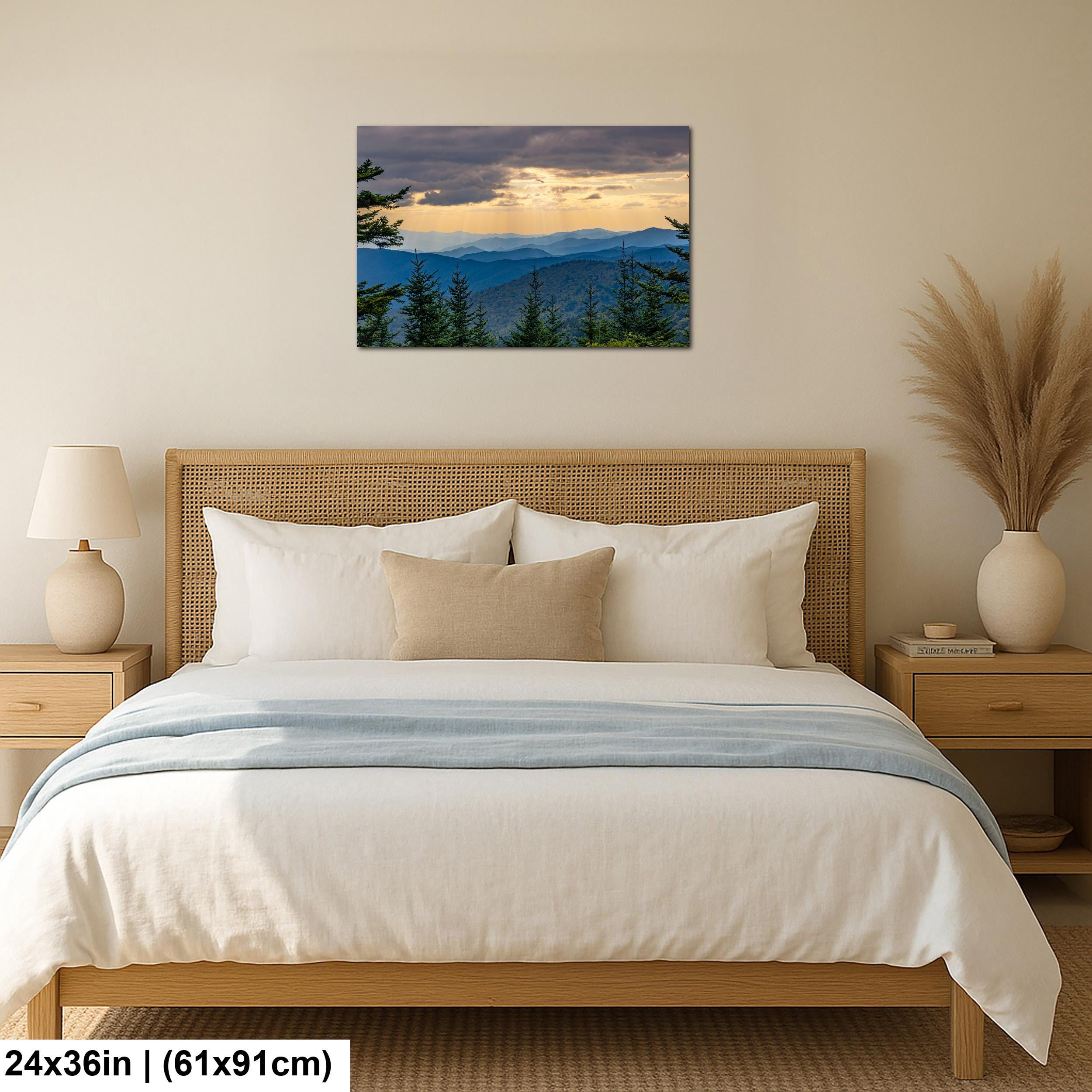 Smoky Horizon: Mountain View Great Smoky Mountains Tennessee Photo Wall Art