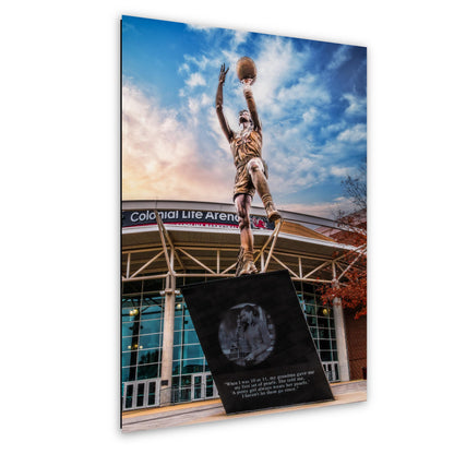 A'ja Wilson Statue Print, Colonial Life Arena USC Columbia Photography Wall Art