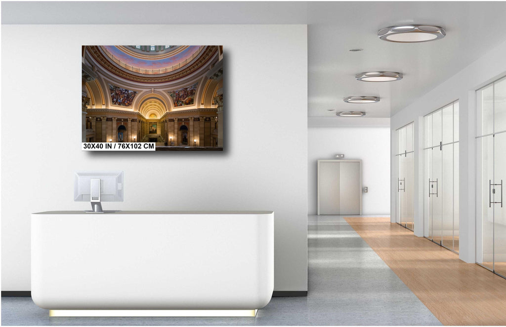 Oklahoma Capitol Rotunda Print: Historic Architecture Wall Art