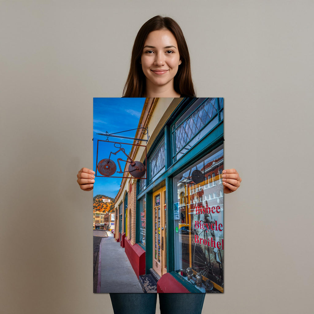 Bisbee Bicycle Brothel Historic Arizona Street Scene Photography Wall Art