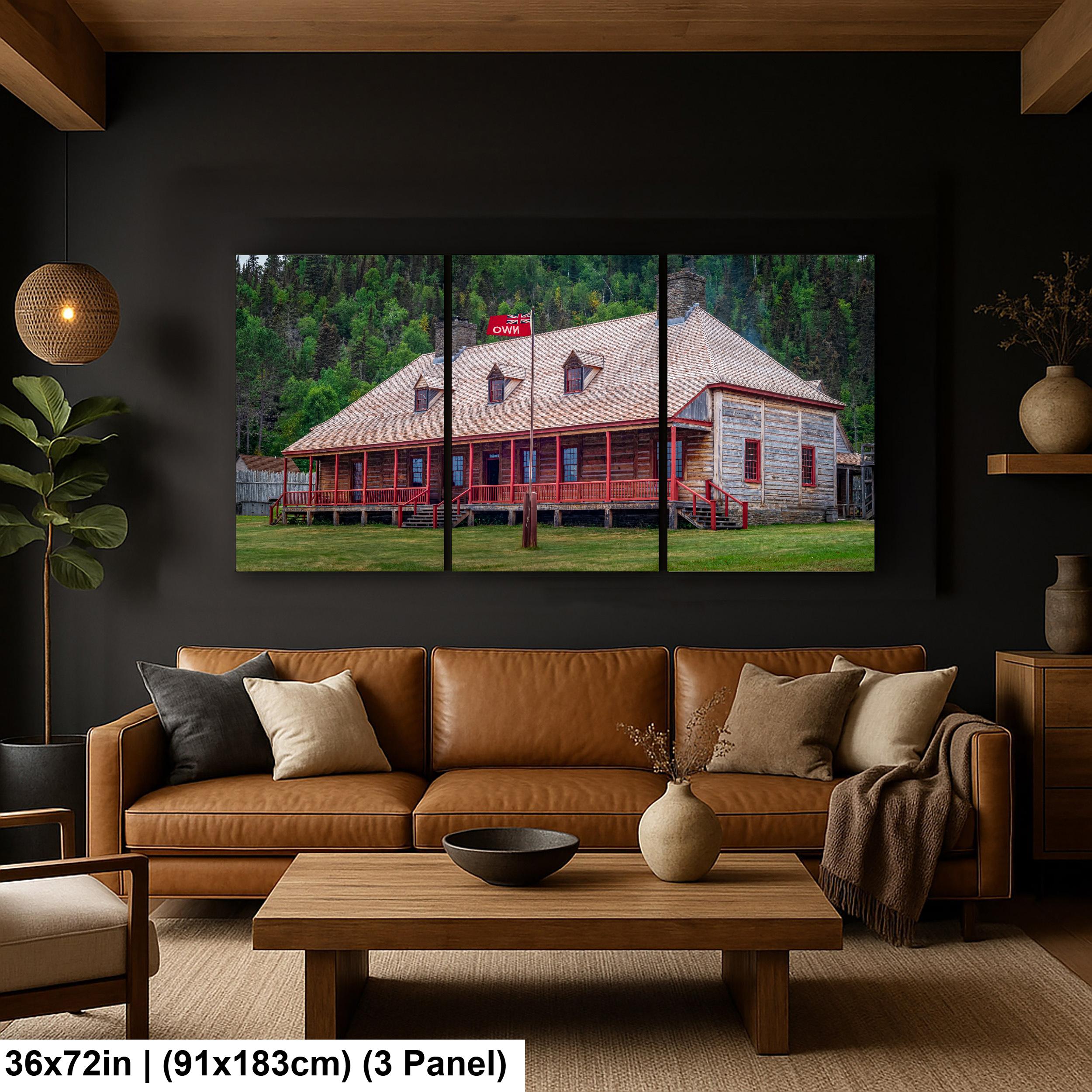 Grand Portage Trading Post Photography Print, Historic Minnesota Landmark, Rustic Wood Building, North Shore Wall Art