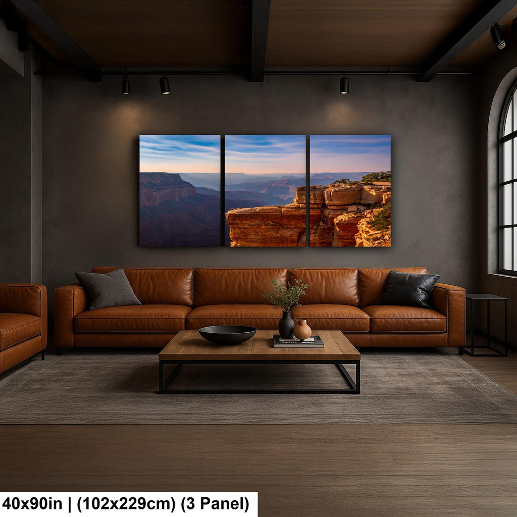 Grand Canyon Sunset Photography Wall Art, North Rim Canyon Overlook