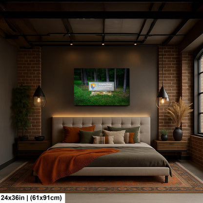 Gulpha Gorge Sign at Hot Springs National Park Arkansas Photography Wall Art Print