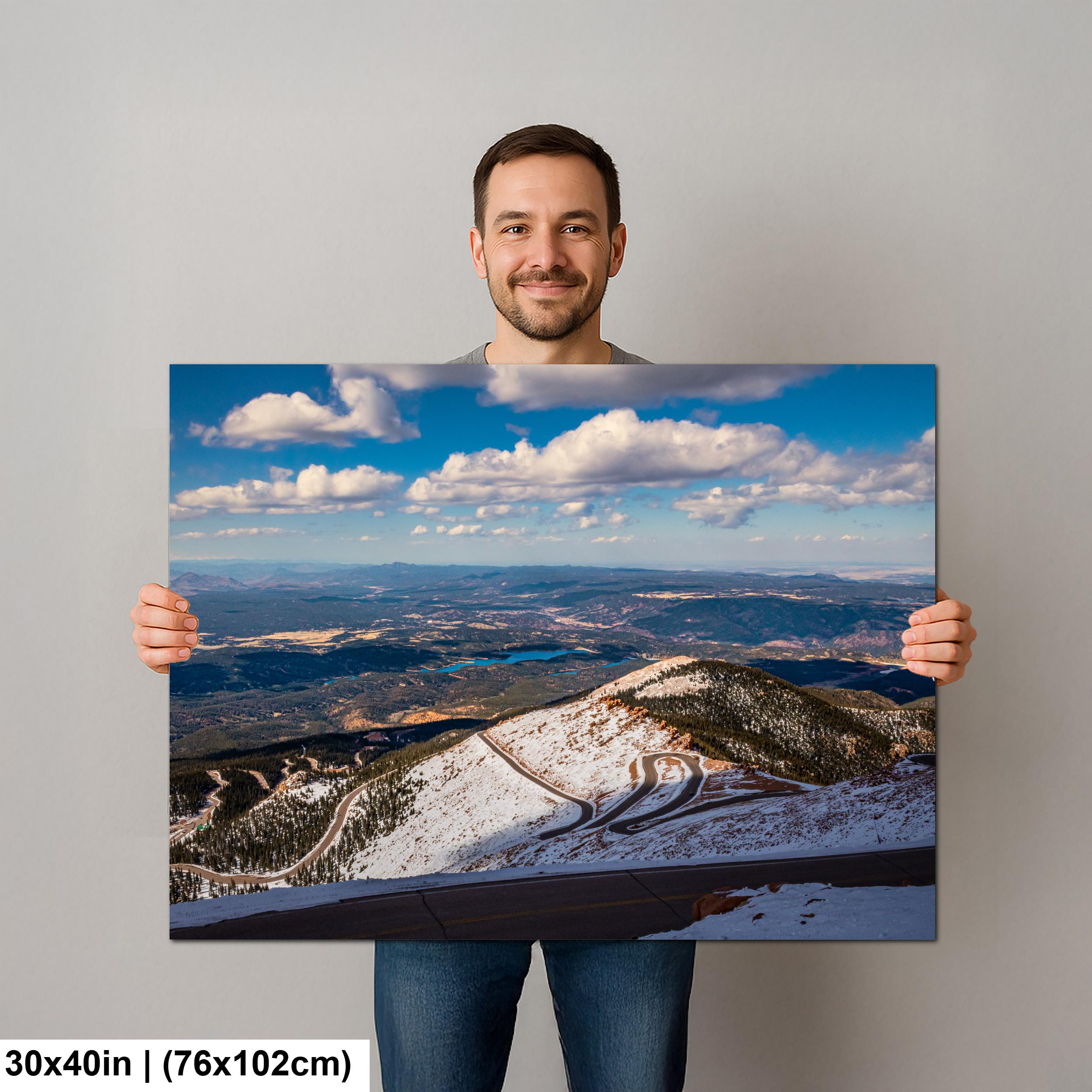 Summit Switchbacks: Pikes Peak Highway Colorado Springs CO Photo Wall Art