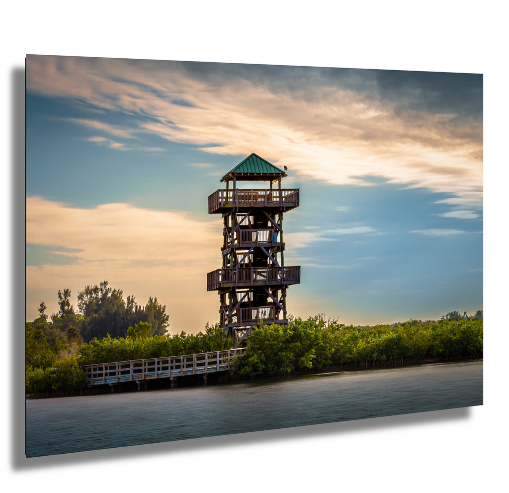 Bradenton’s Robinson Preserve Tower: Bradenton Florida Wood Tower Print Wall Art Photography Aluminum/Acrylic/Metal/Canvas