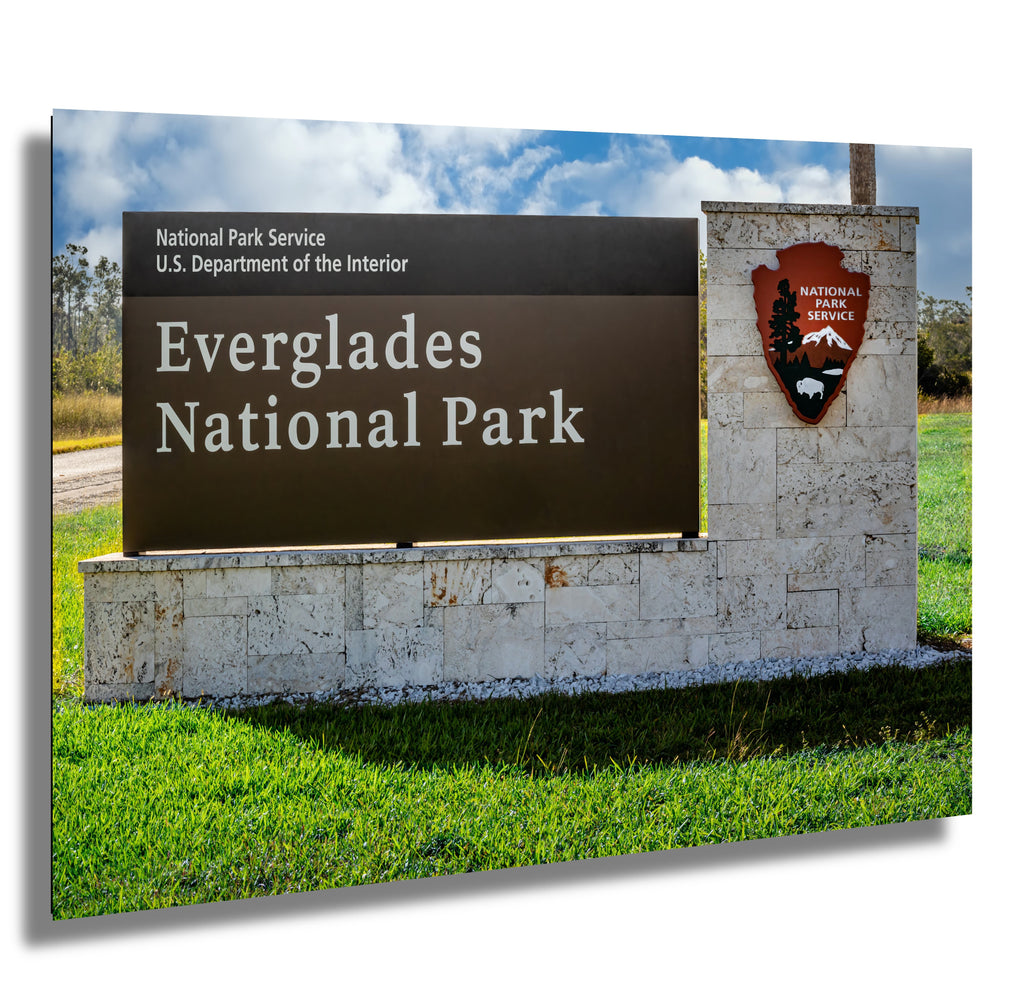 Gateway to the Wild: Welcome to Everglades National Park Florida Print Wall Art Photography Aluminum/Acrylic/Metal/Canvas