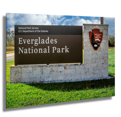 Gateway to the Wild: Welcome to Everglades National Park Florida Print Wall Art Photography Aluminum/Acrylic/Metal/Canvas