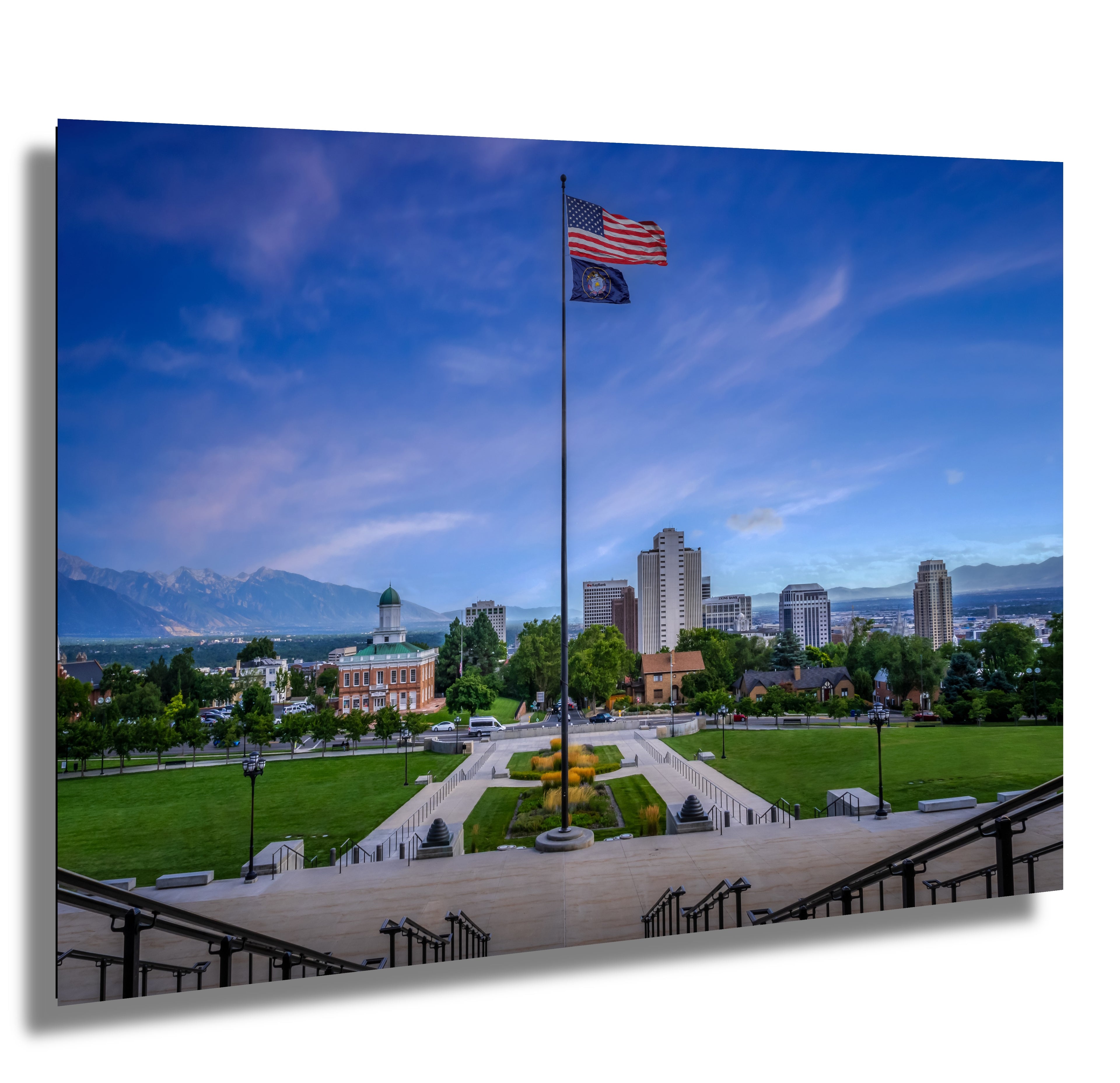 Utah State Capitol Photography Print: Salt Lake City Landscape Wall Art
