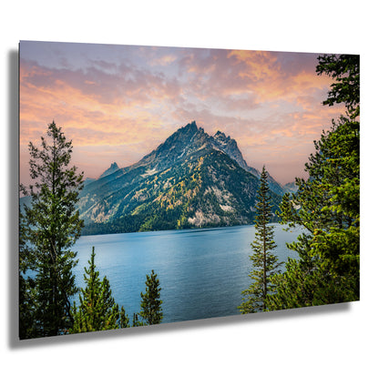Jewel of the Tetons: Jenny Lake Grand Teton National Park Wall Art Photography Wyoming Metal Aluminum Print