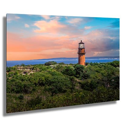 Gay Head Light Print - Martha's Vineyard Art | Nautical Wall Decor Canvas