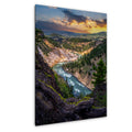 Sculpted by Time: Calcite Springs Overlook Northeastern Yellowstone National Park Wall Art Metal Acrylic Print Wyoming Photography