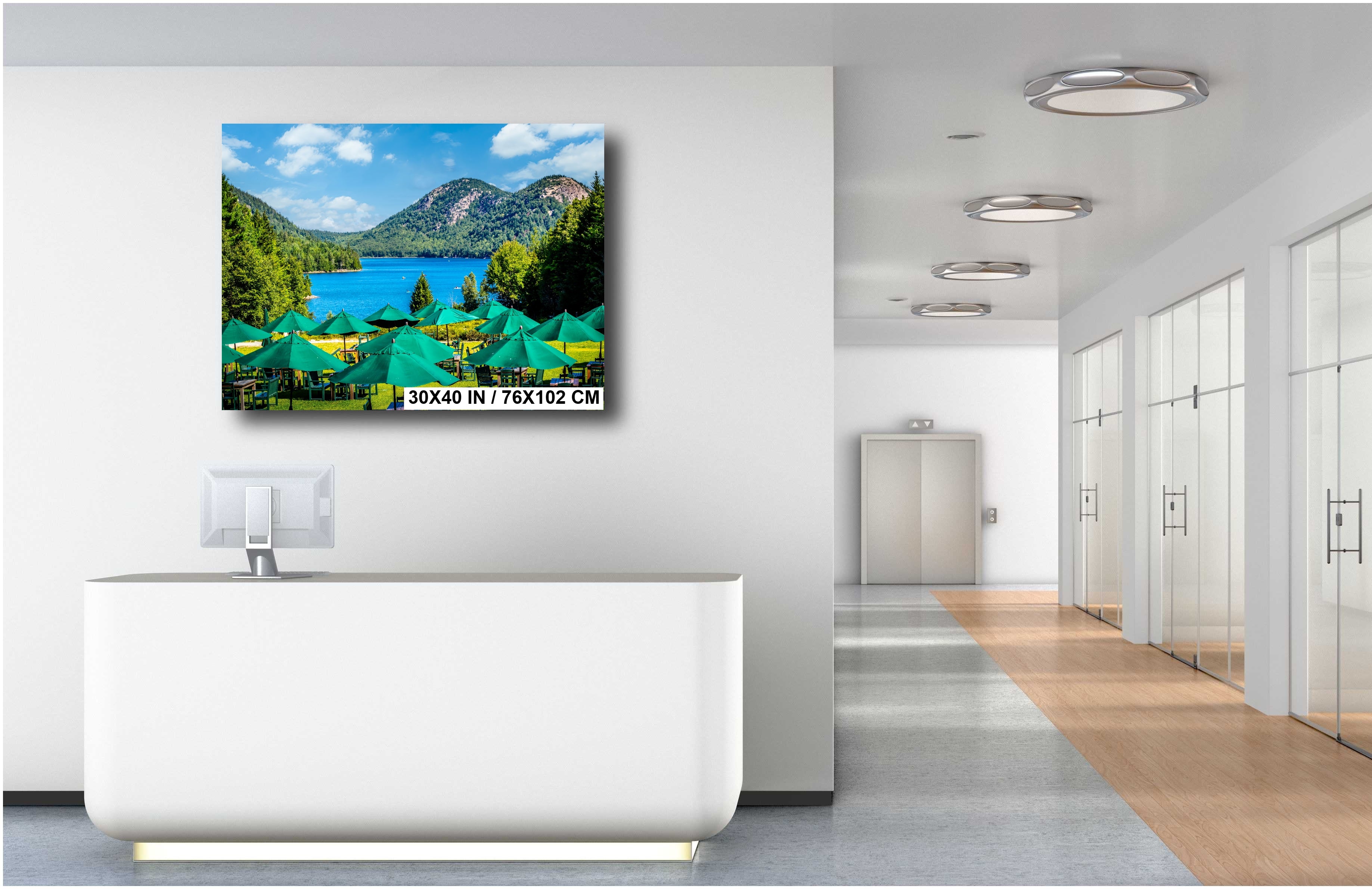 Acadia National Park Print: Jordan Pond Tea House, Maine Wall Art
