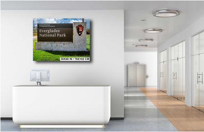 Gateway to the Wild: Welcome to Everglades National Park Florida Print Wall Art Photography Aluminum/Acrylic/Metal/Canvas