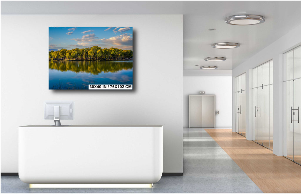 Lake Reflection: Cottonwood Arizona Nature Photography Wall Art