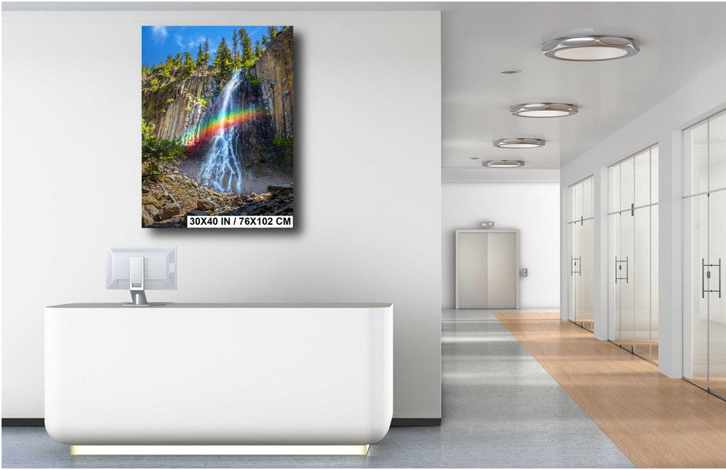 Majestic Cascades: Palisade Falls Montana Waterfalls, Nature Wall Art Print