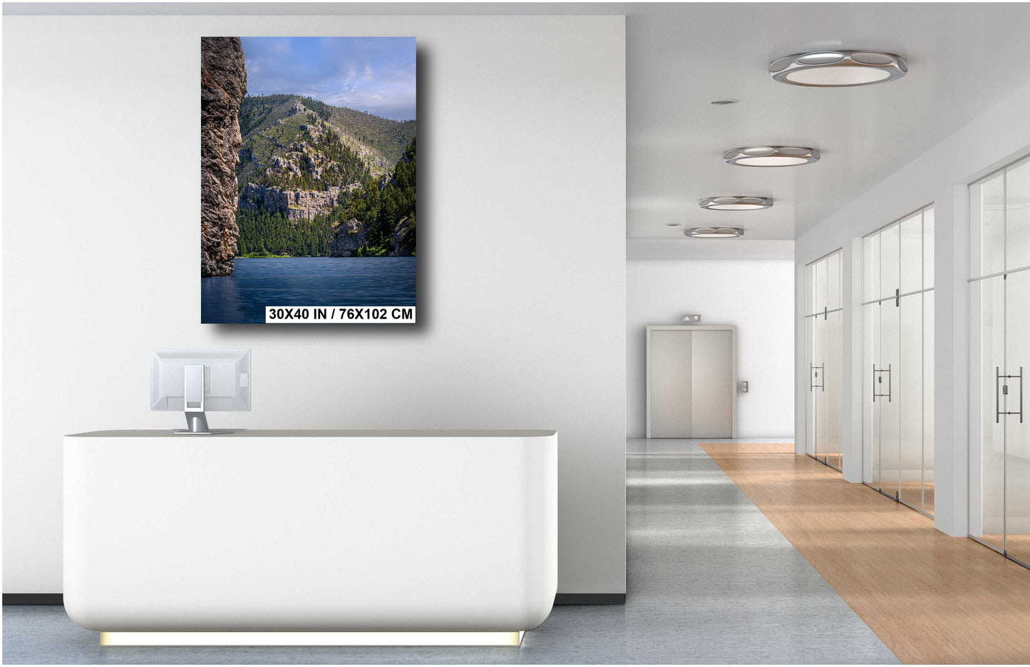 Gates of the Mountains, Montana Print: Rocky Shoreline Wall Art