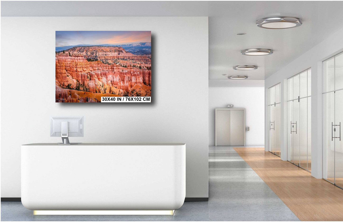 Nature's Artistry: Bryce Canyon Landscape Photography Utah National Park Canvas Print Wall Art