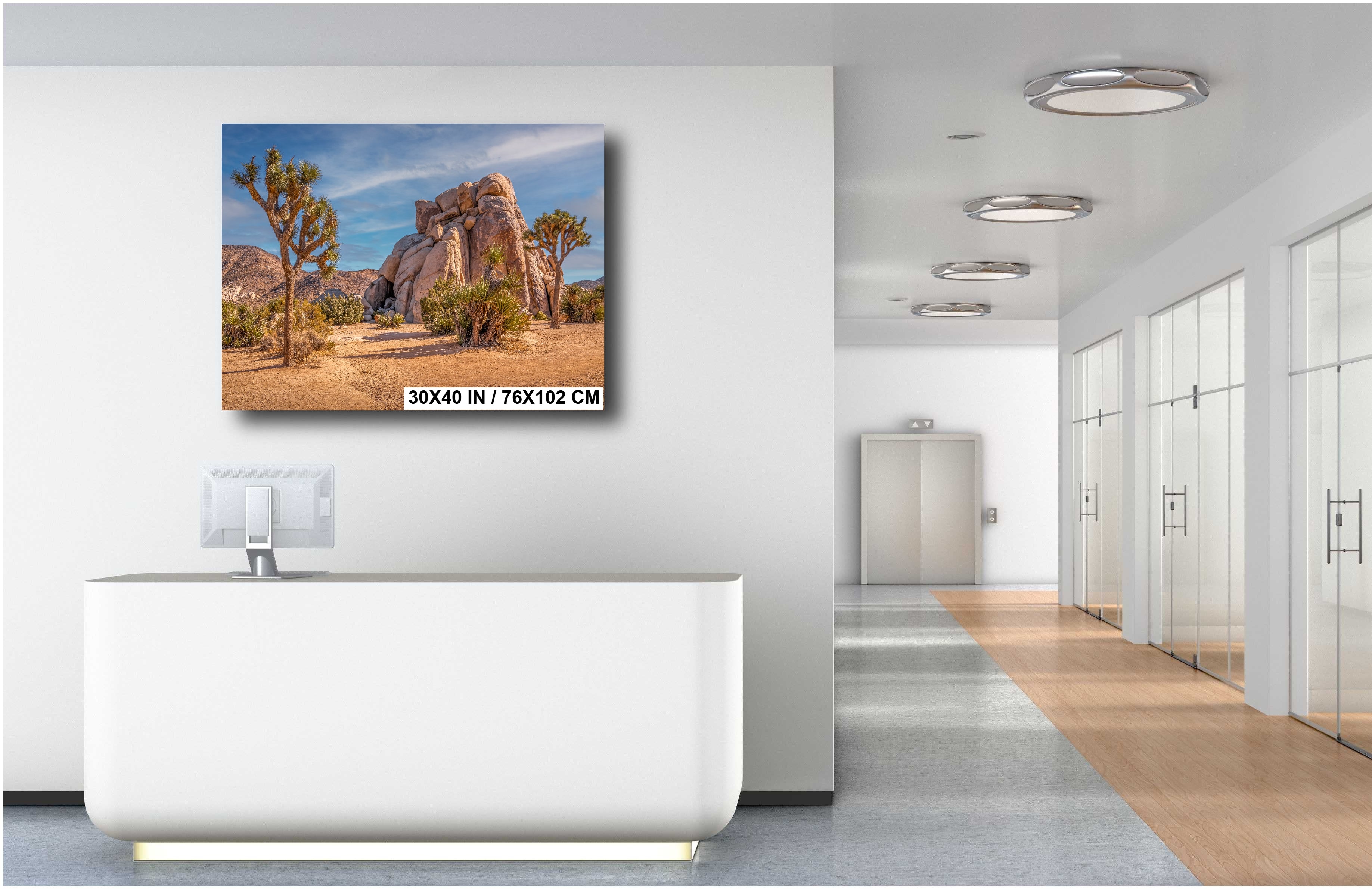Joshua Tree Rock Formation Print: California Landscape Wall Art