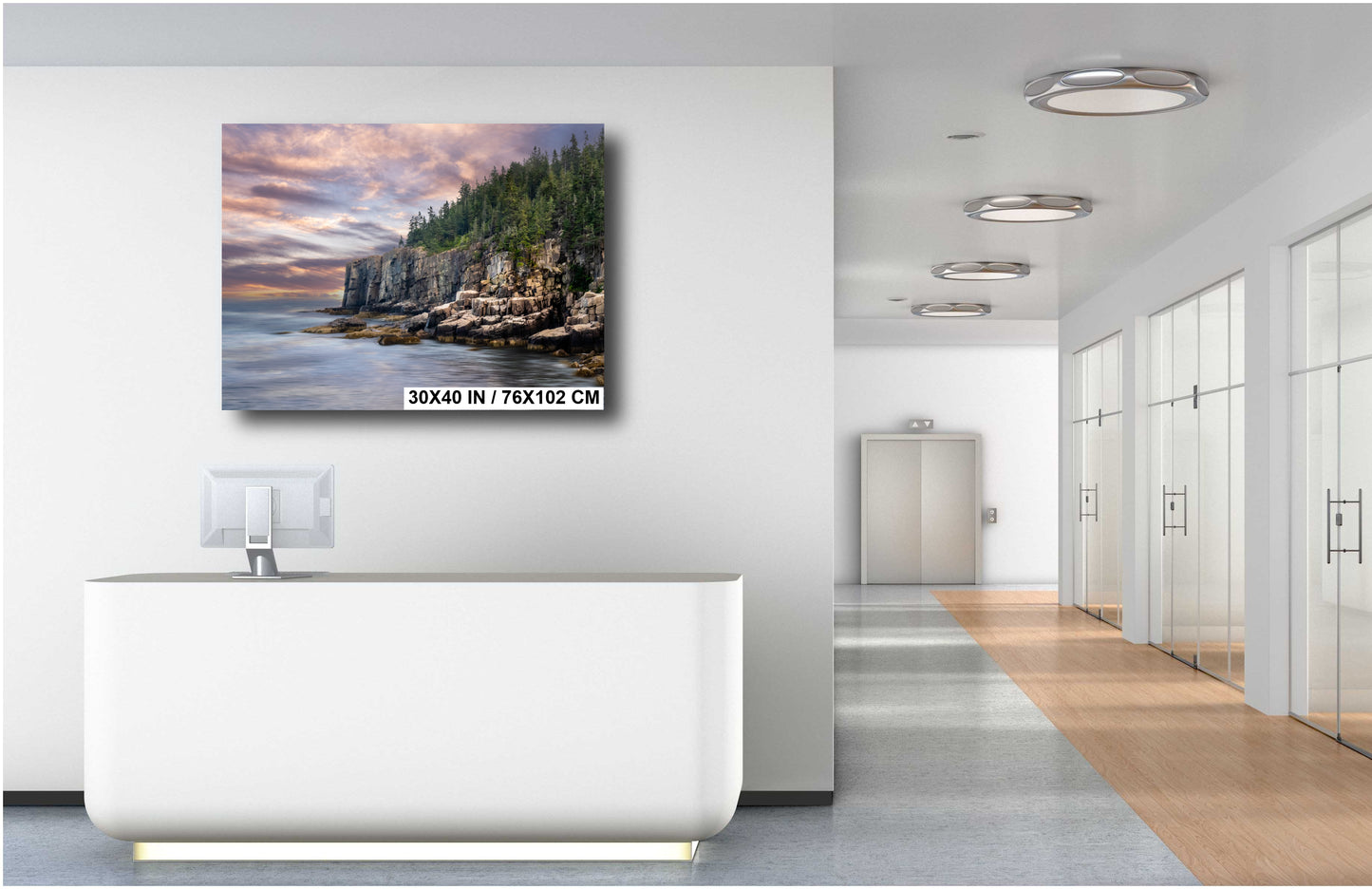 Otter Cliff Wall Art – Acadia National Park Rugged Coastal Cliff Landscape Print