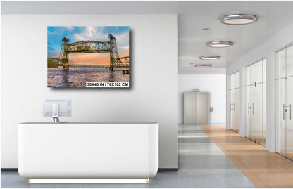 Stillwater Lift Bridge: St. Croix River Minnesota Landscape Photography Wall Art