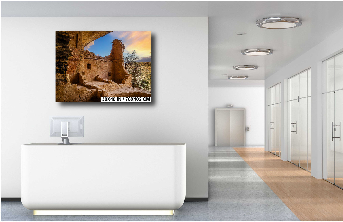 Up Close with History: Balcony House, Mesa Verde National Park Wall Art Colorado Iconic Metal Canvas Print