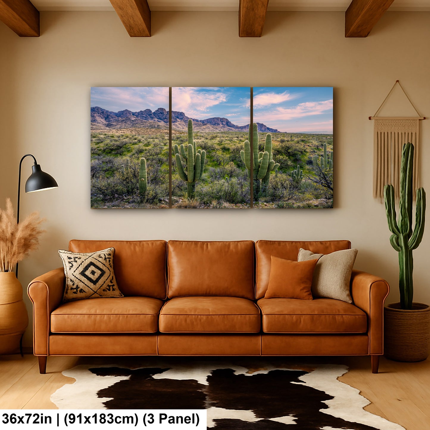 Catalina State Park Saguaro Sunset - Tucson Arizona Desert Mountains Photography Print