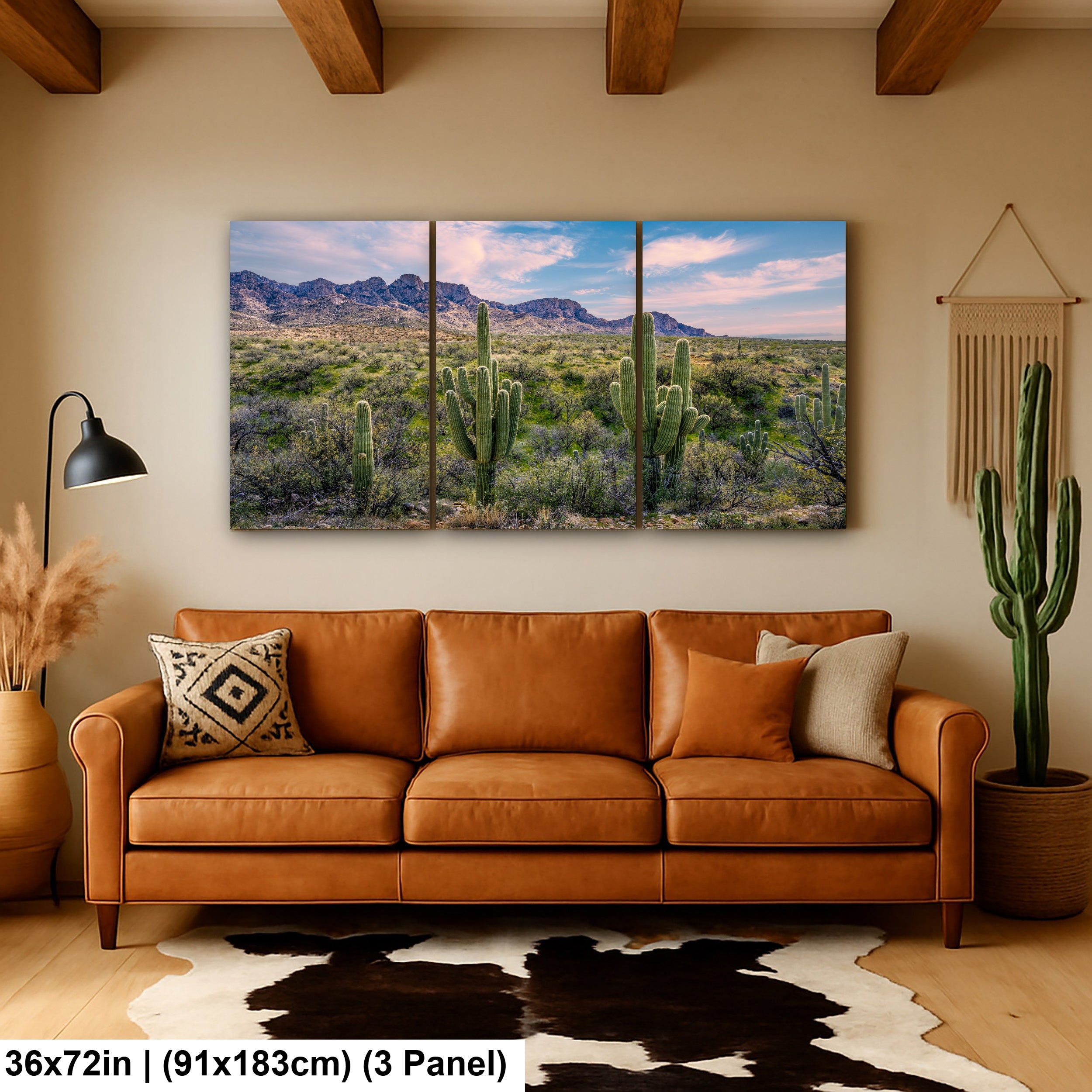 Catalina State Park Saguaro Sunset - Tucson Arizona Desert Mountains Photography Print