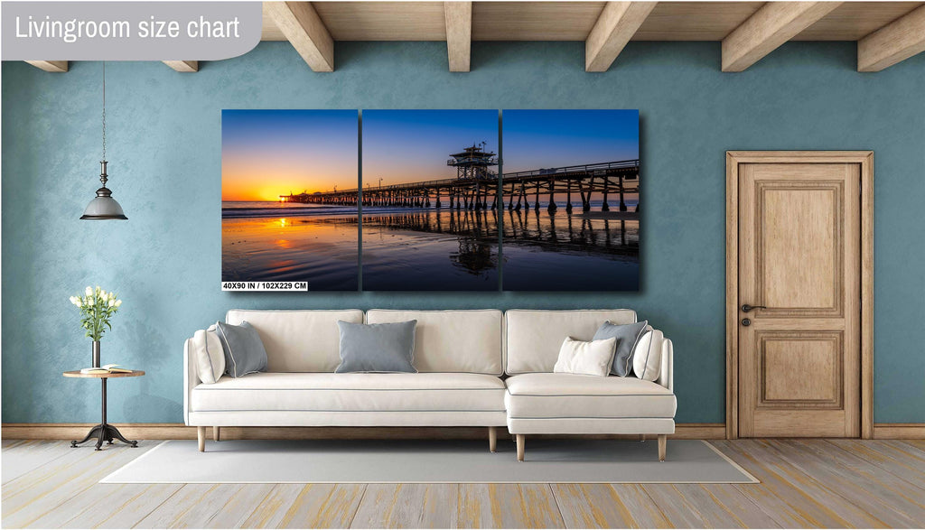 San Clemente Pier Sunset Print: Golden Hour Seascape Photography