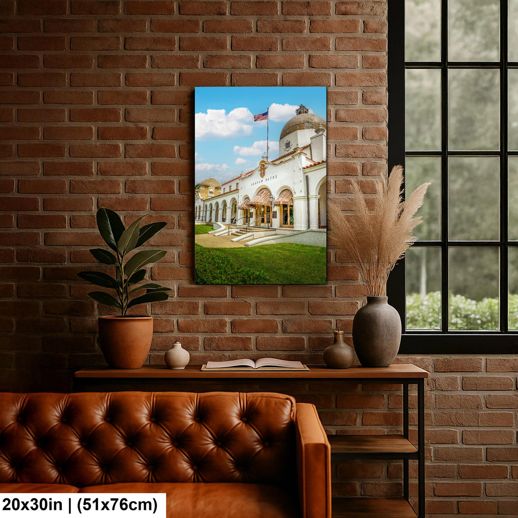 Quapaw Baths Historic Building, Hot Springs National Park Arkansas, Photography Print Wall Art