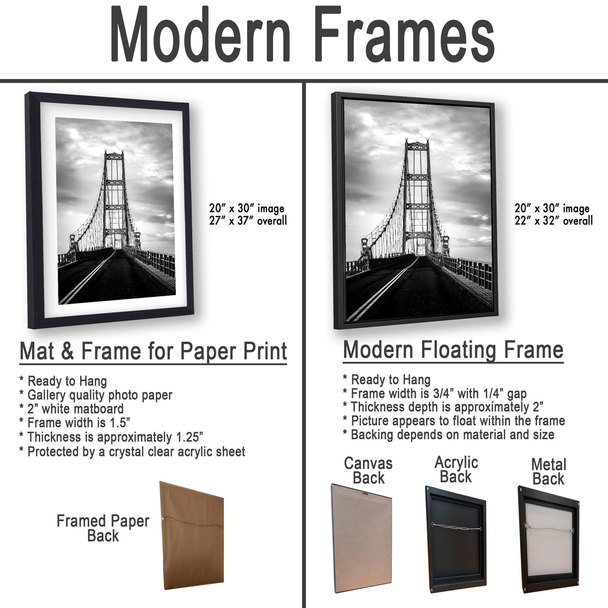 Deer Isle Bridge: Eggemoggin Reach Maine Suspension Black White Wall Art