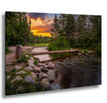 Lake Itasca Footbridge Sunset: Mississippi Headwaters Photography Wall Art