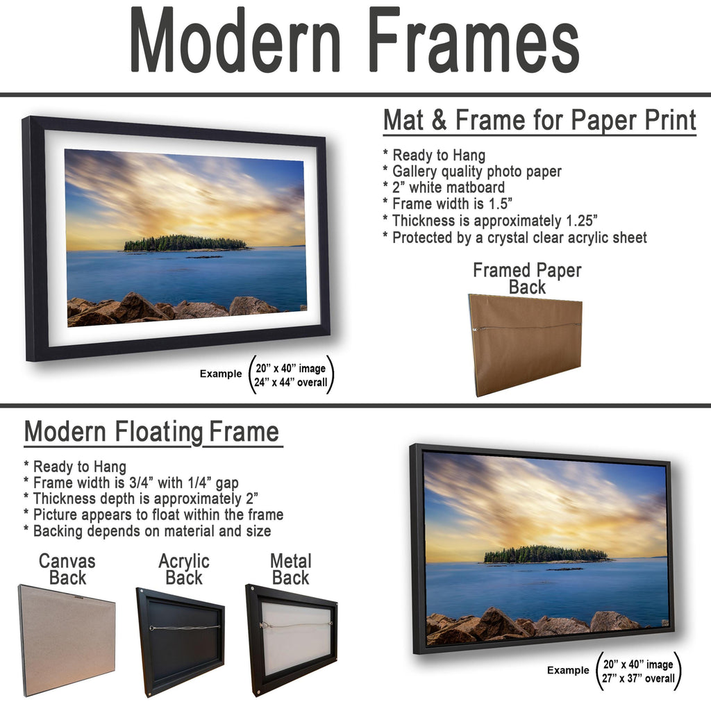 Schoodic Peninsula: Acadia National Park Maine Sunset Photography Wall Art