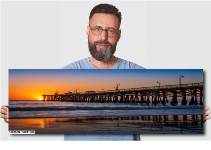 San Clemente Pier Sunset Print: California Beach Seascape