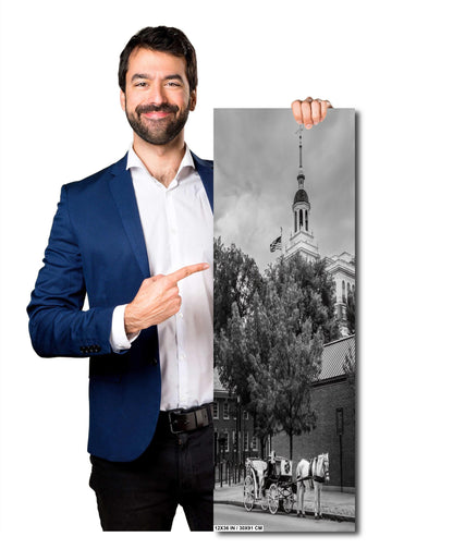 Chariot of Liberty: Independence Hall’s Timeless Companion Independence Hall Philadelphia  Print Wall Art Photography Aluminum/Metal/Canvas