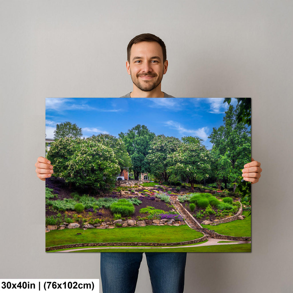 Terraced Gardens: Falls Park Greenville SC Landscape Photography Wall Art