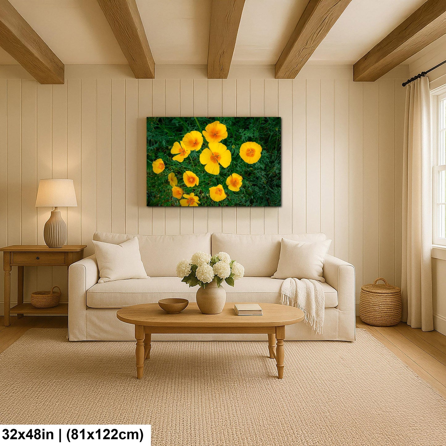 California Poppy Flowers in Bloom - Sonoran Desert Arizona - Tucson Catalina State Park Photography Print