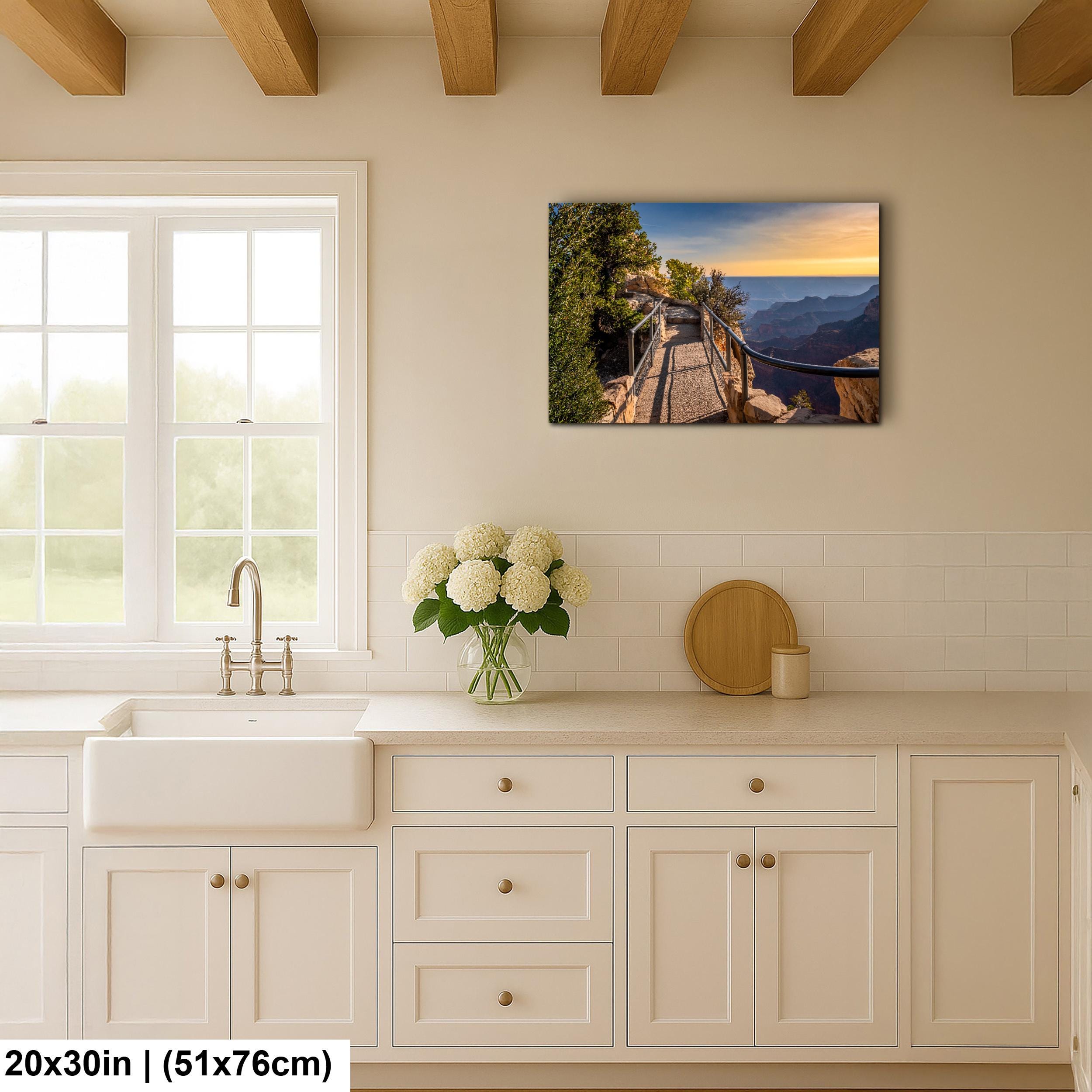 Grand Canyon North Rim Trail Overlook Sunset Arizona Photography Wall Art