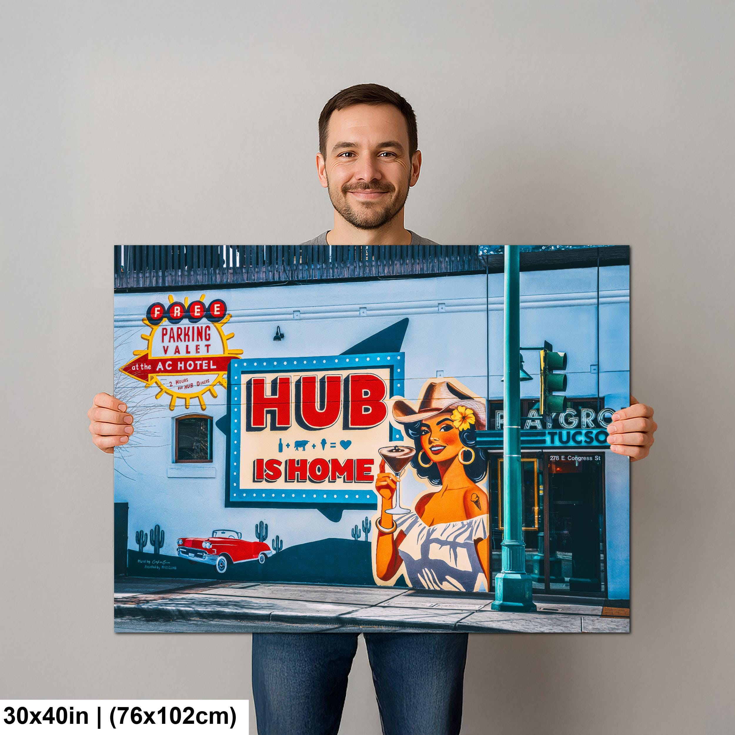 Tucson Mural - HUB Is Home Street Art Downtown Tucson Photography Print