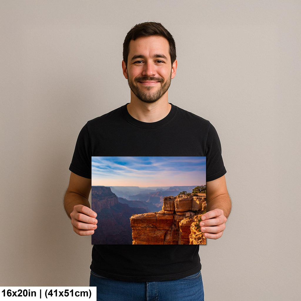 Grand Canyon Sunset Photography Wall Art, North Rim Canyon Overlook