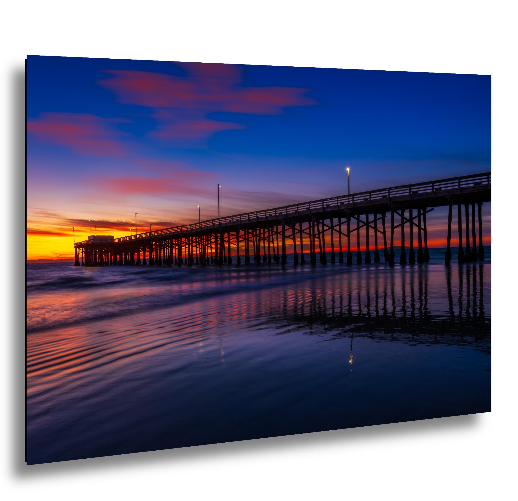 Twilight Reflections: Newport Beach Pier California Photography Wall Art