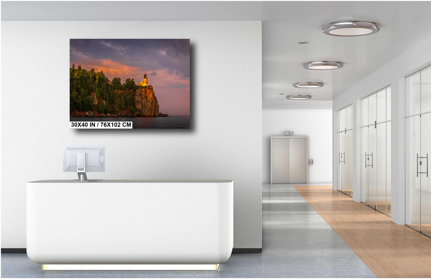 Split Rock Lighthouse Print - Minnesota North Shore Coastal Landscape Wall Art